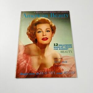 American Beauty Magazine October 1956‎ Arlene Dahl Marilyn Monroe Vintage Ads